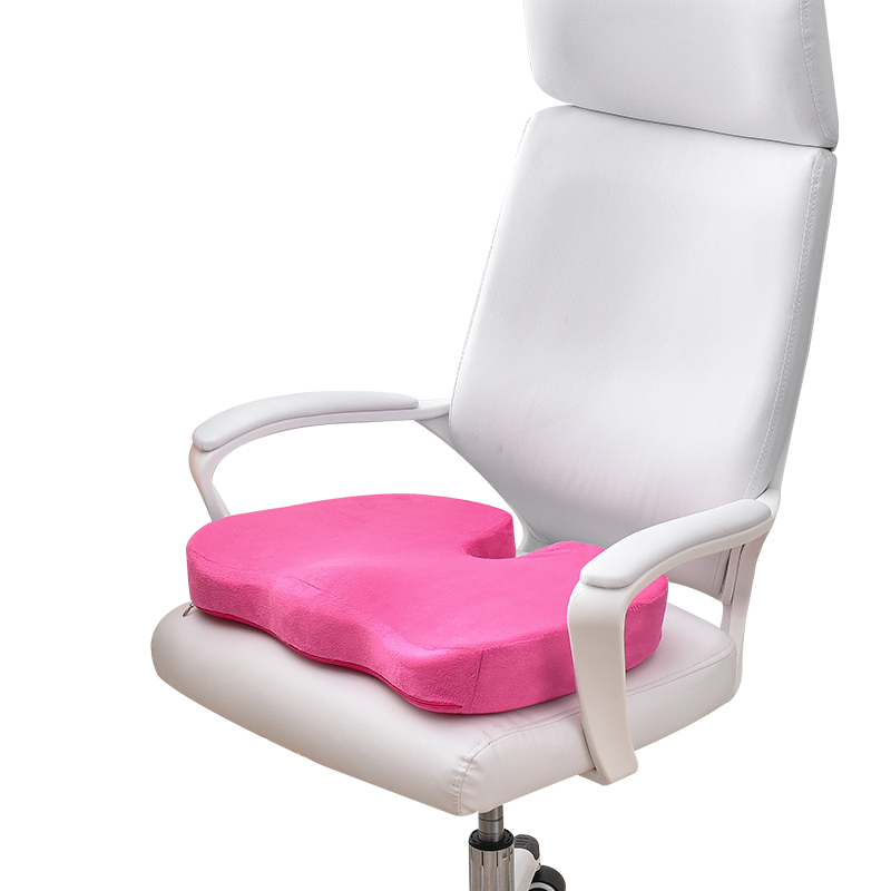 Sinowarm memory foam U shape seat cushion-short plush