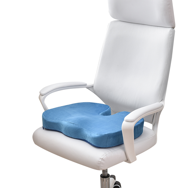 Sinowarm memory foam U shape seat cushion-short plush