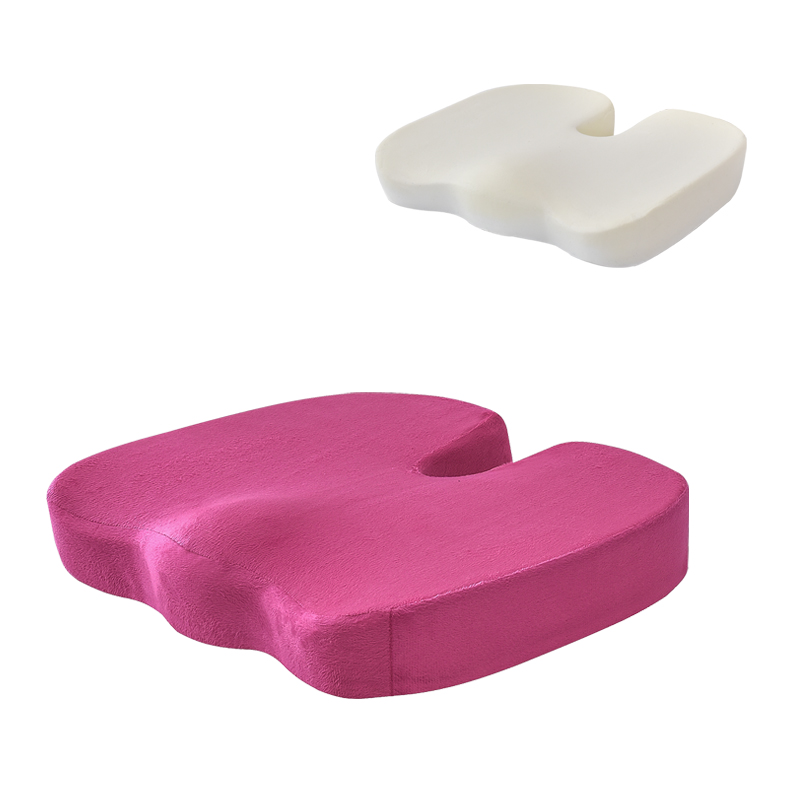 Sinowarm memory foam U shape seat cushion-short plush