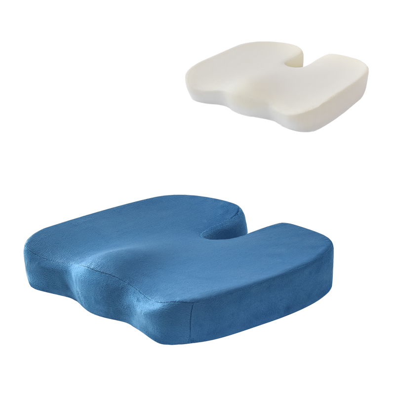 Sinowarm memory foam U shape seat cushion-short plush