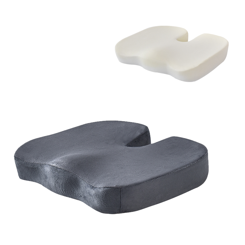Sinowarm memory foam U shape seat cushion-short plush