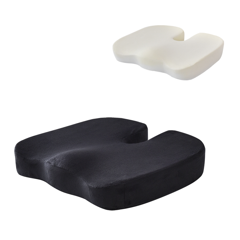 Sinowarm memory foam U shape seat cushion-short plush