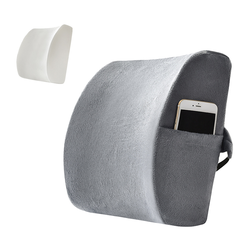 Sinowarm Memory Foam ZYKao short Plush  lumbar support cushion