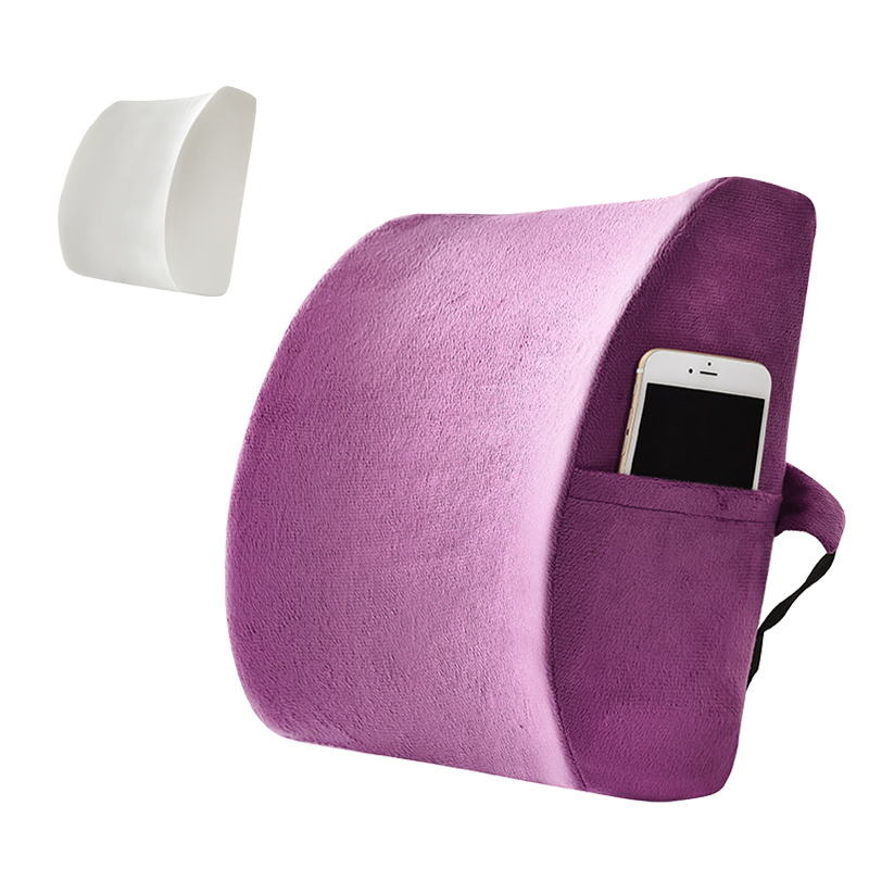 Sinowarm Memory Foam ZYKao short Plush  lumbar support cushion