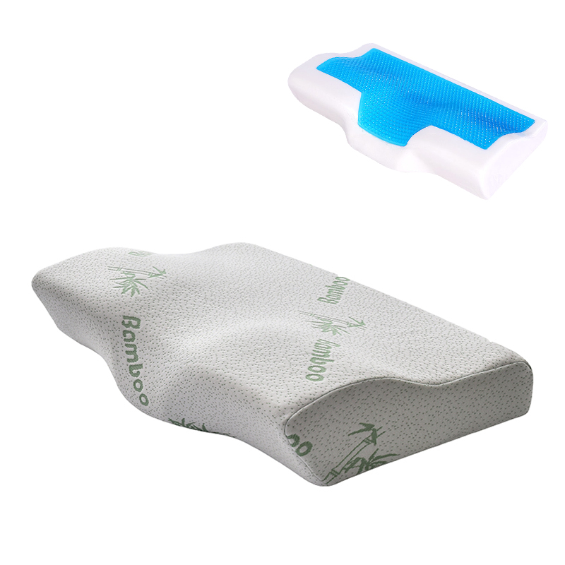 Memory foam butterfly shape pillow with cool gel
