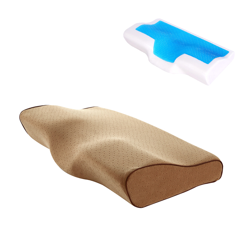 Memory foam butterfly shape pillow with cool gel