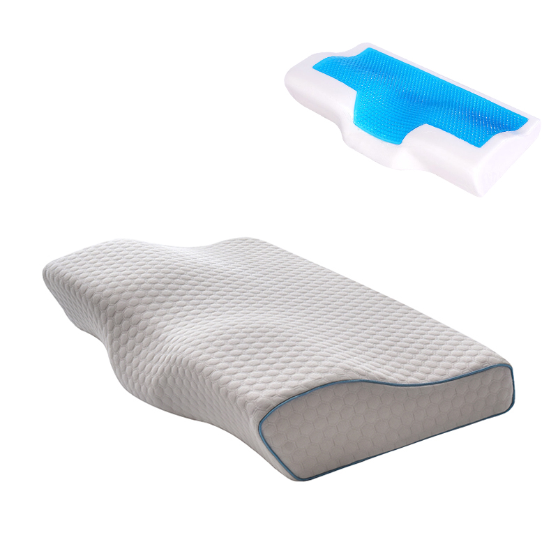 Memory foam butterfly shape pillow with cool gel
