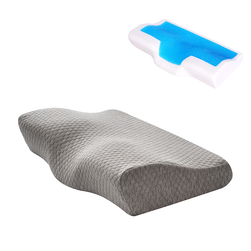 Memory foam butterfly shape pillow with cool gel