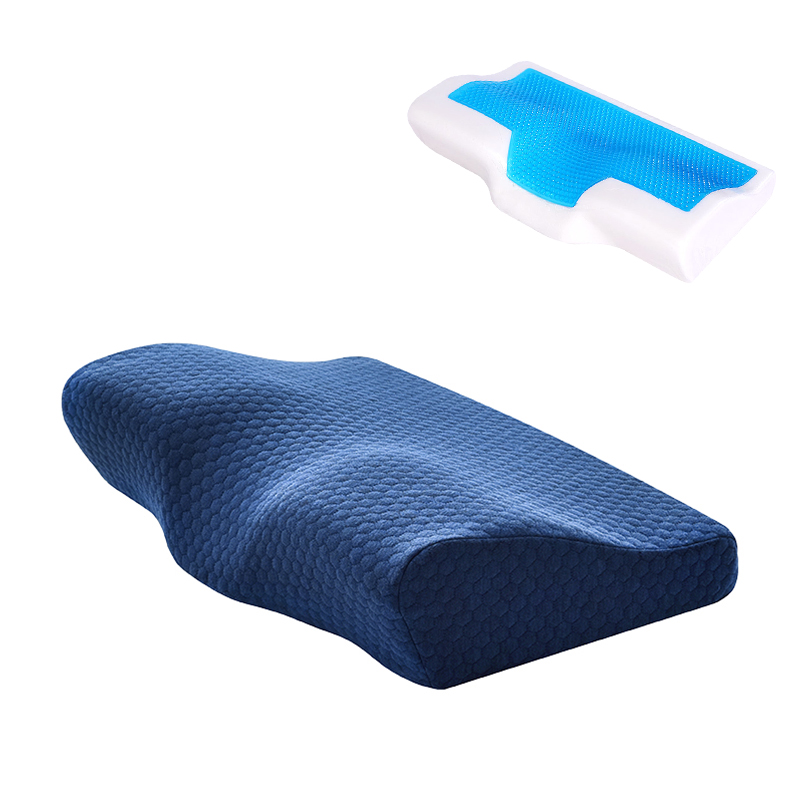 Memory foam butterfly shape pillow with cool gel