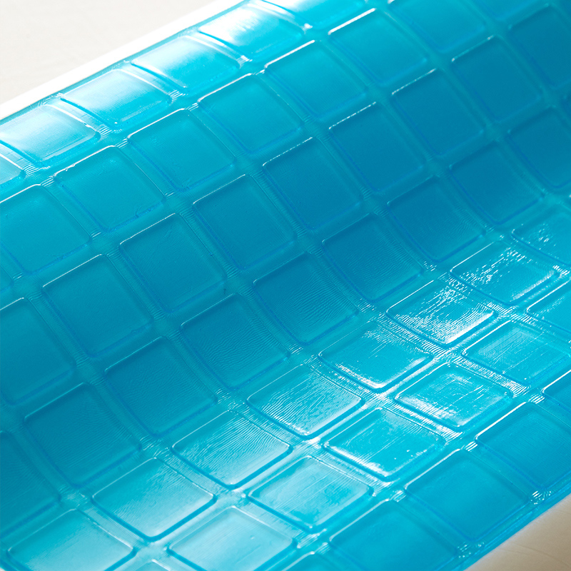 Memory foam wave shape pillow with cool gel