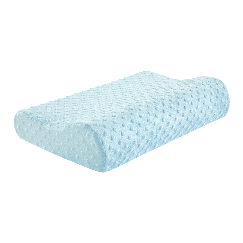 Sinowarm Memory Foam Wave Shape Pillow-Velvet Fabric