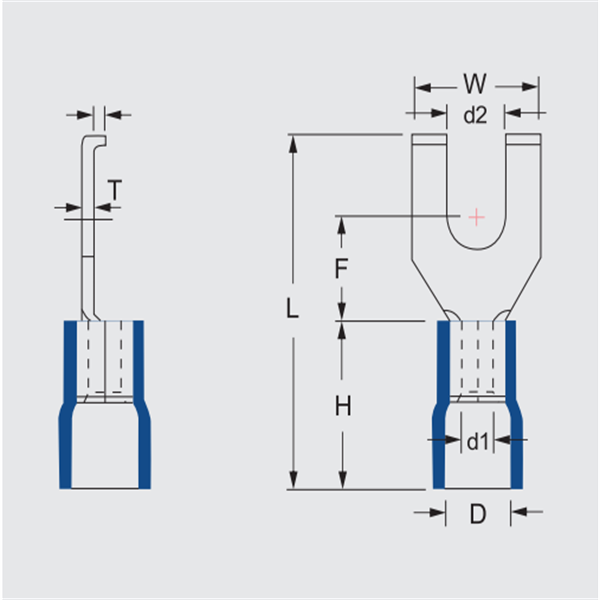 Vinyl-Insulated Flange Spade Terminals