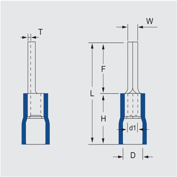 Vinyl-Insulated Pin Terminals