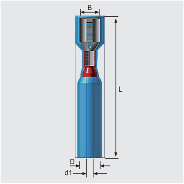 Heat shrinkable Fully-Insulated Female Quick Disconnectors