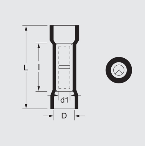 Nylon-Insulated Butt Splice Connectors