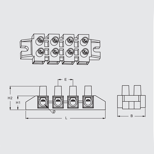 B4 Type Terminal Block(4 Pole)