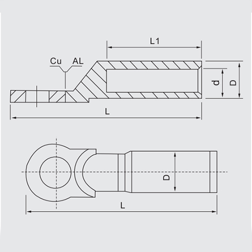 DTL-2 Copper-aluminium Connecting Termina