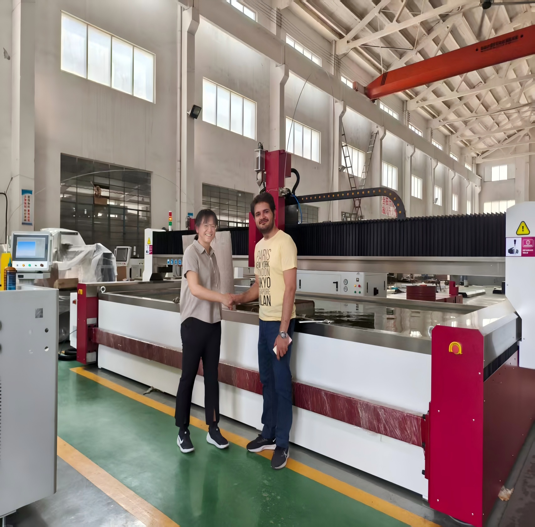 Deepening International Cooperation - Pakistani Stone Industry Elites Visit YC WATERJET