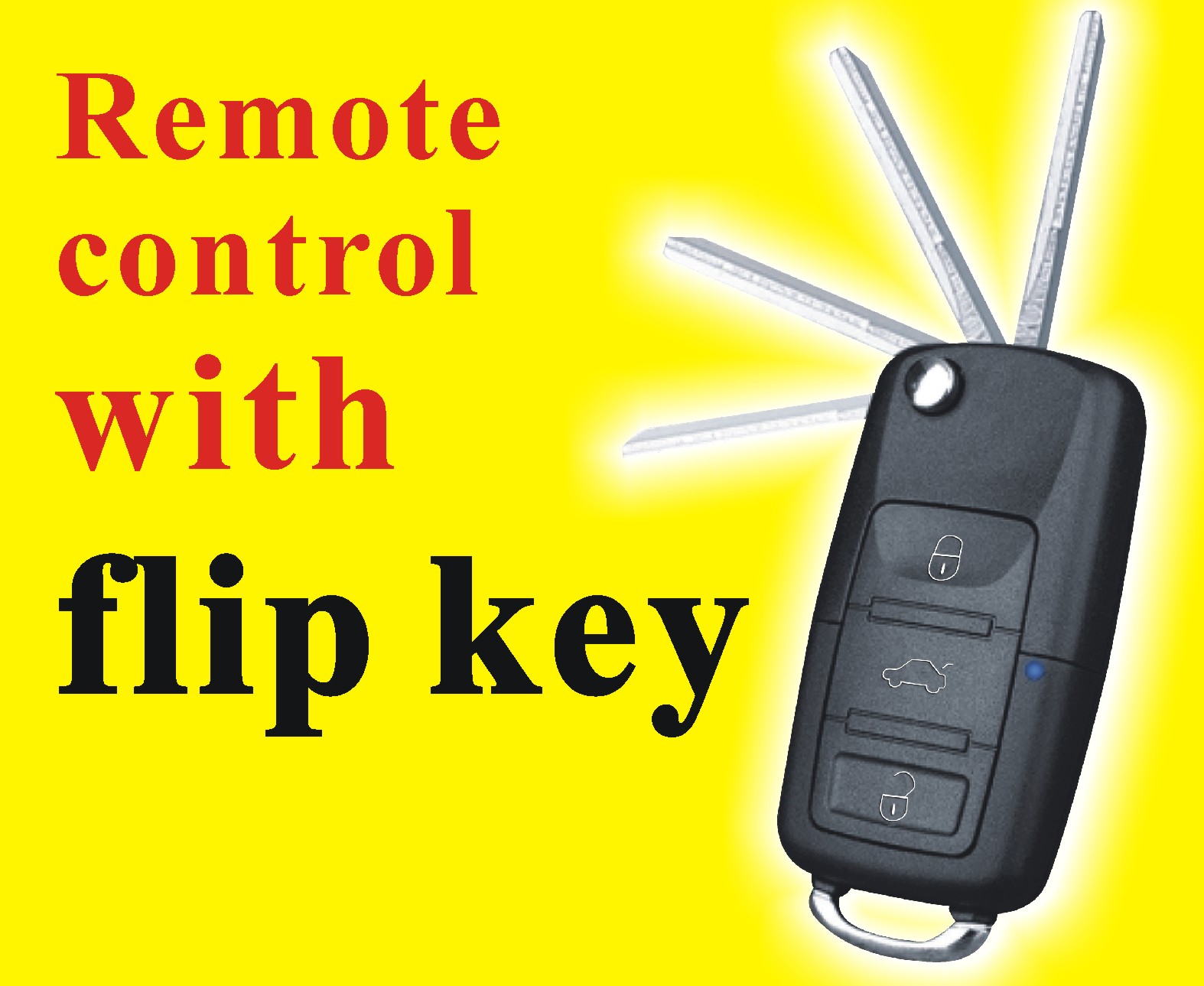 Remote control with flip key