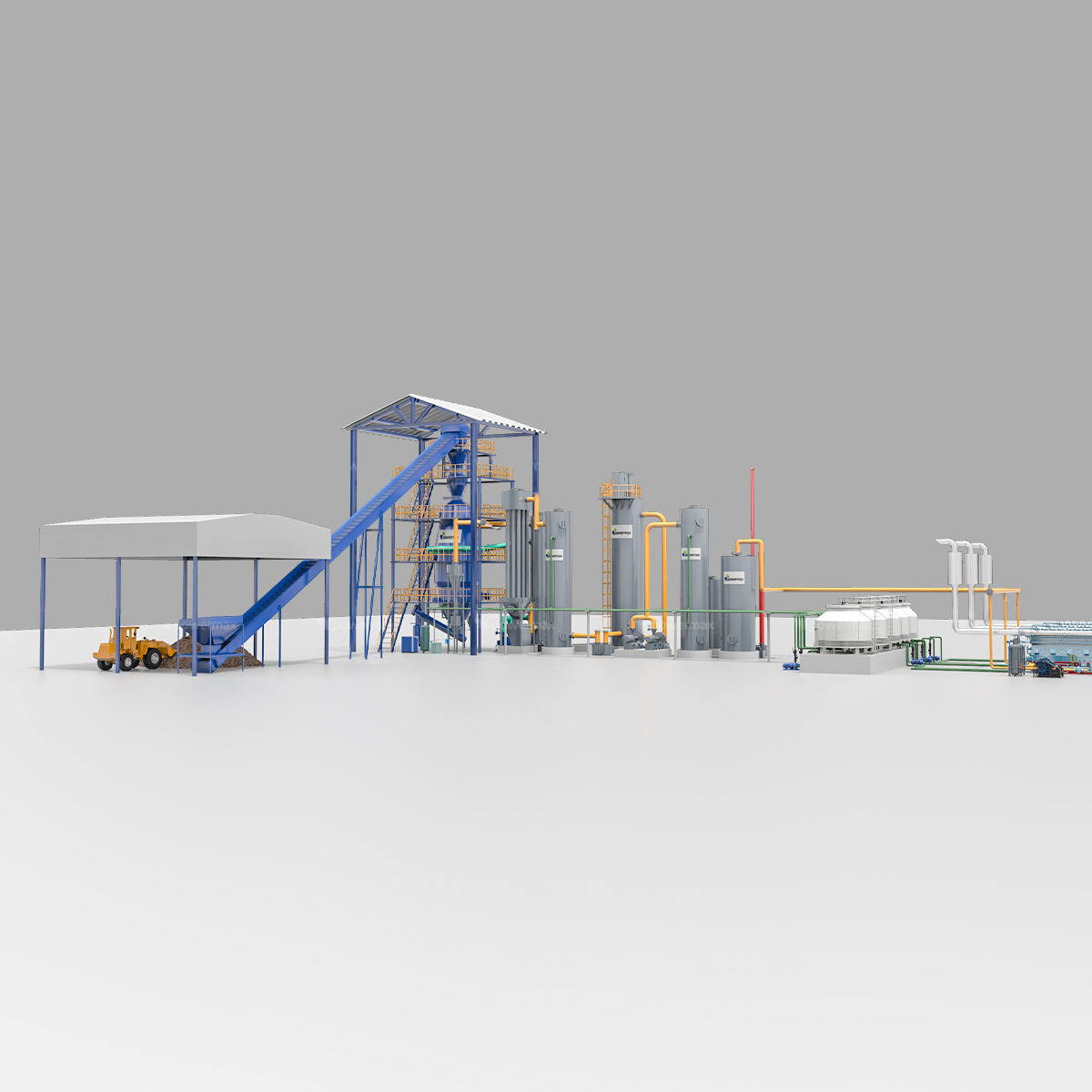 Powermax TFBG (Twin-Fire Fixed Bed Biomass Gasifier) Biomass gasification power generation system