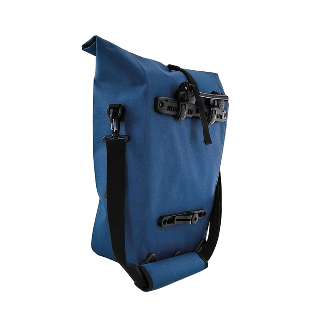 DRYSAFE Bike Panniers Waterproof Pannier Bags for Bicycles Rear Rack Seat Trunk Large Capacity Bicycle Pannier with Shoulder Strap for Bicycling Cycling Traveling Riding Black