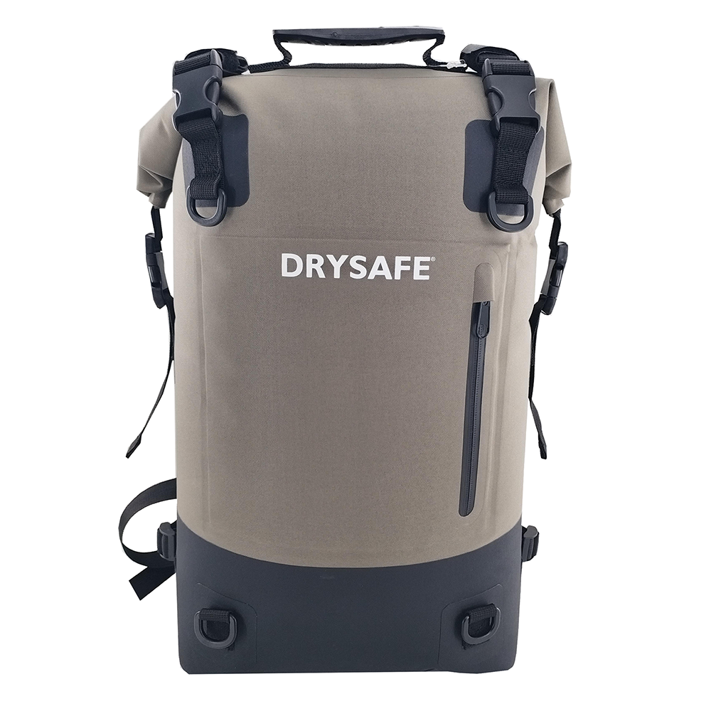 DRYSAFE Waterproof Backpack 35L Dry Sack Heavy Duty Roll-Top Closure for Hiking, Beach, Boating, Swimming, Surfing