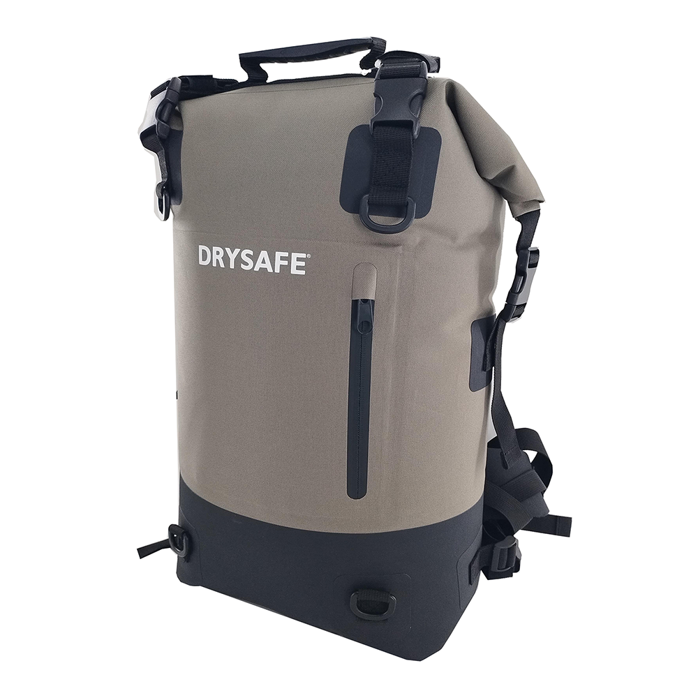 DRYSAFE Waterproof Backpack 35L Dry Sack Heavy Duty Roll-Top Closure for Hiking, Beach, Boating, Swimming, Surfing