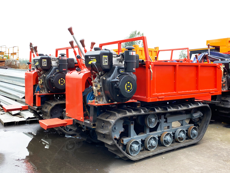 Design of a tracked travel drive system for a paddy tracked transport vehicle