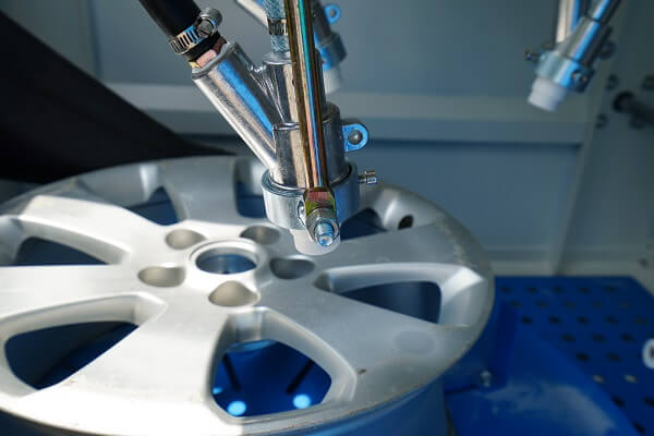 alloy wheel sandblasting machine