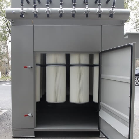 powder coating booth filter recovery