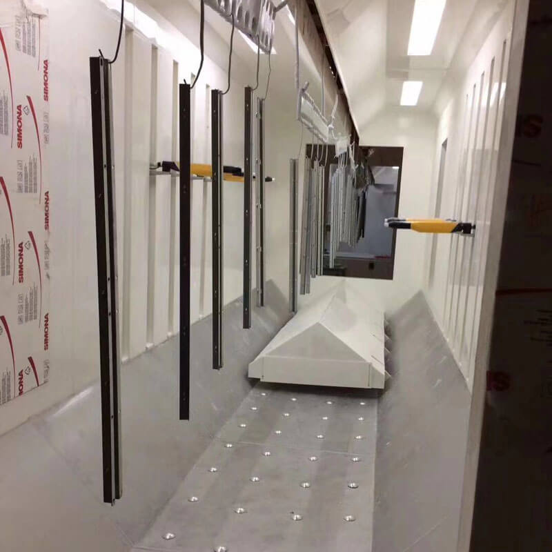 automatic powder coating booth