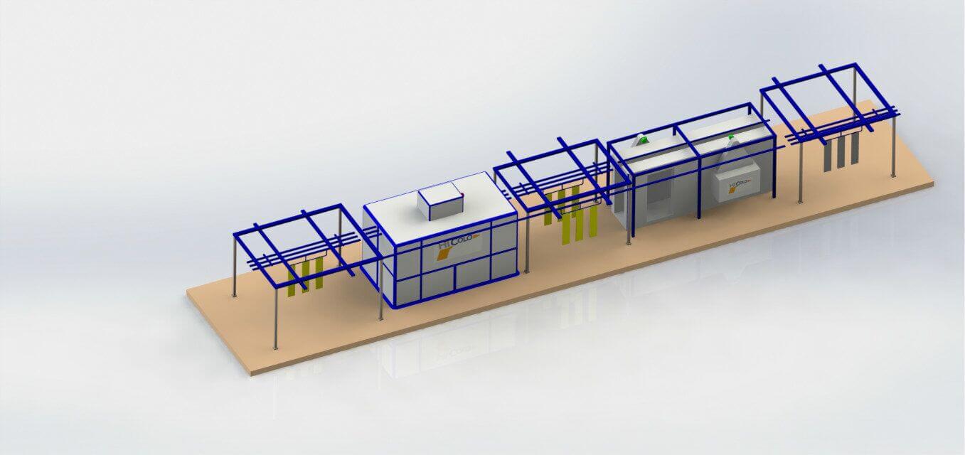 manual powder coating line 2