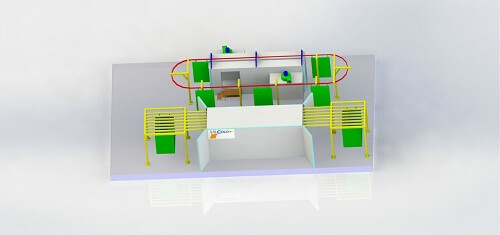 manual powder coating line 3