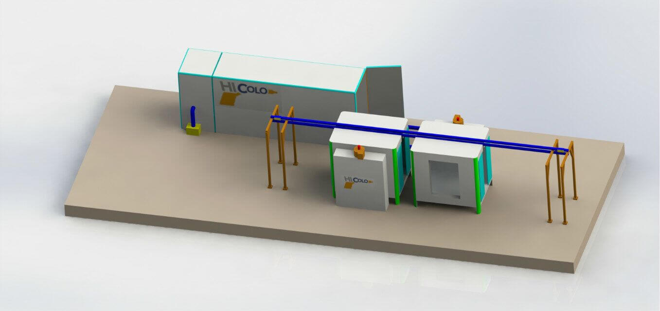 manual powder coating line 3