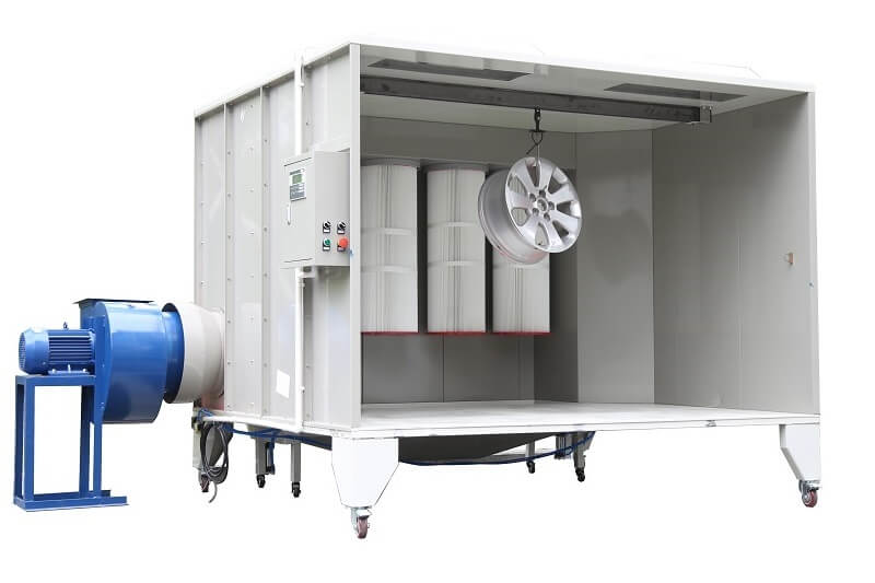 manual powder coating booth