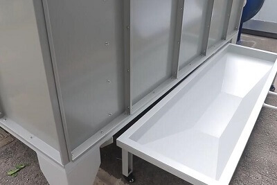 powedr coating booth recovery hopper powedr coating booth recovery hopper