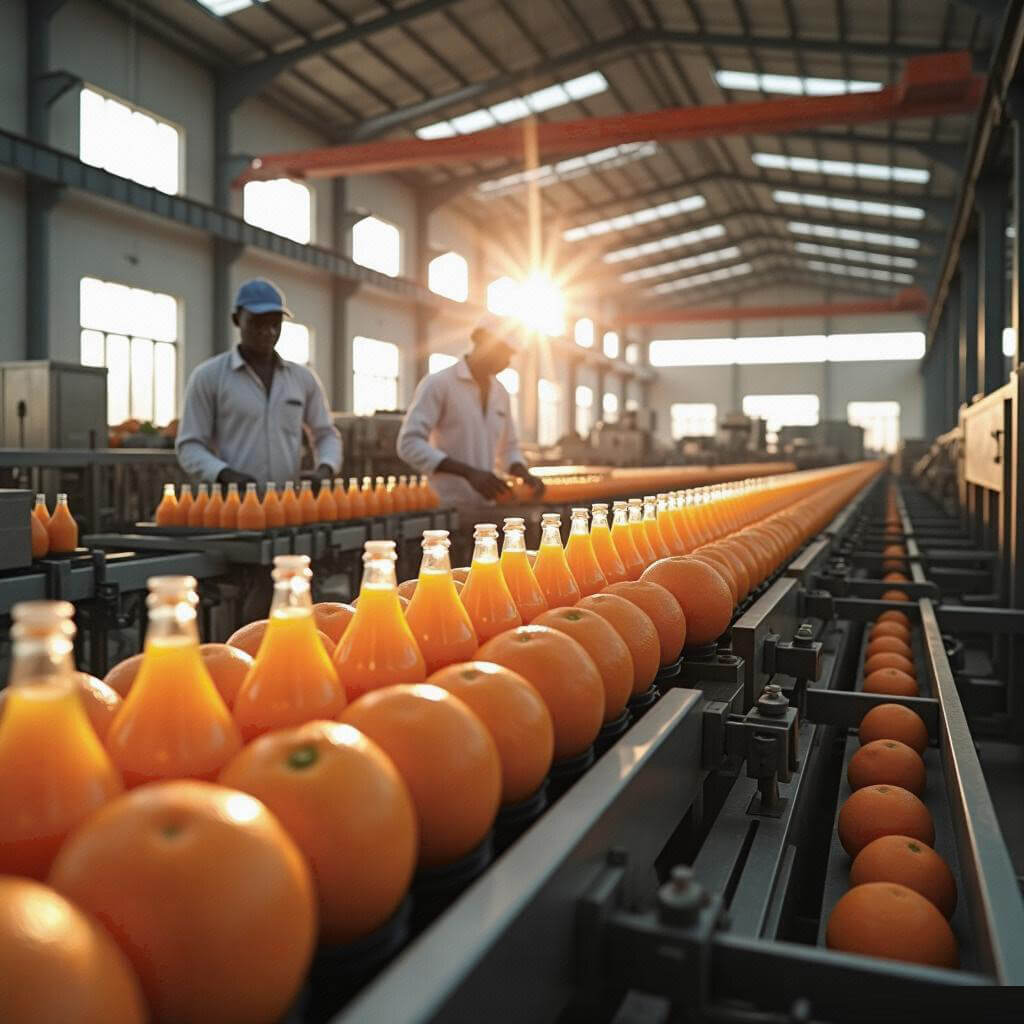 Orange juice manufacturing