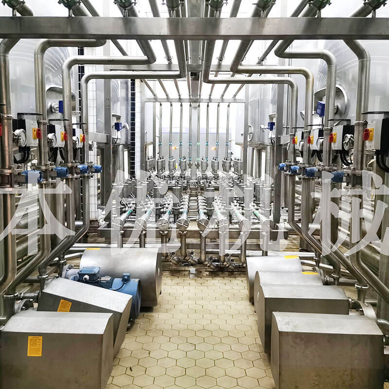 Equipo de la fábrica de yogur