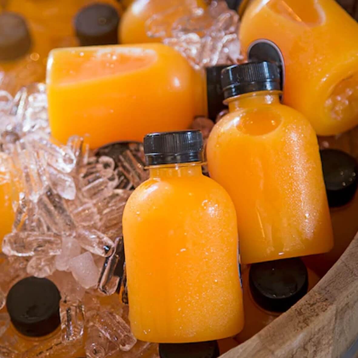 línea de procesamiento naranja