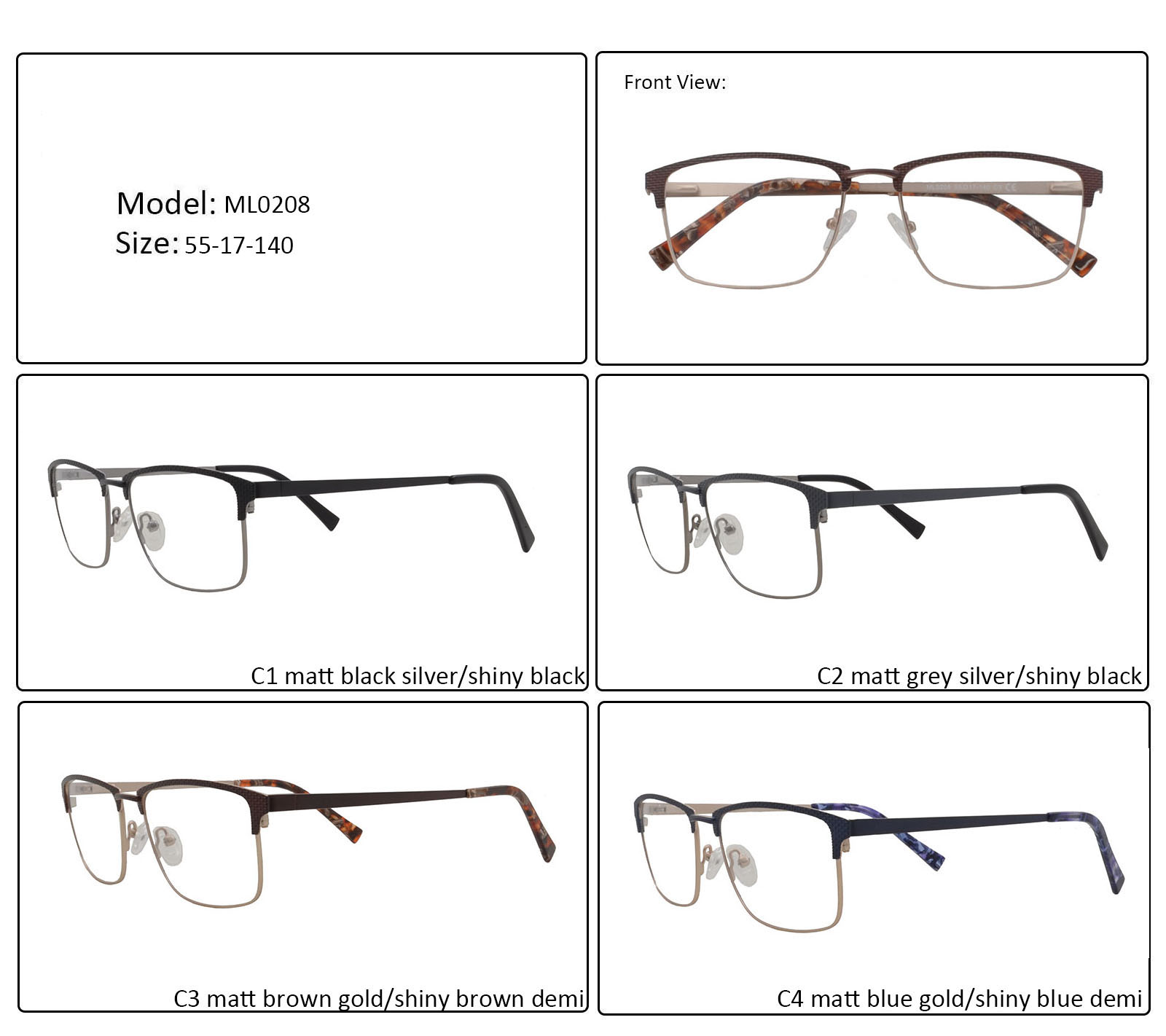 Experienced supplier of metal optical frame