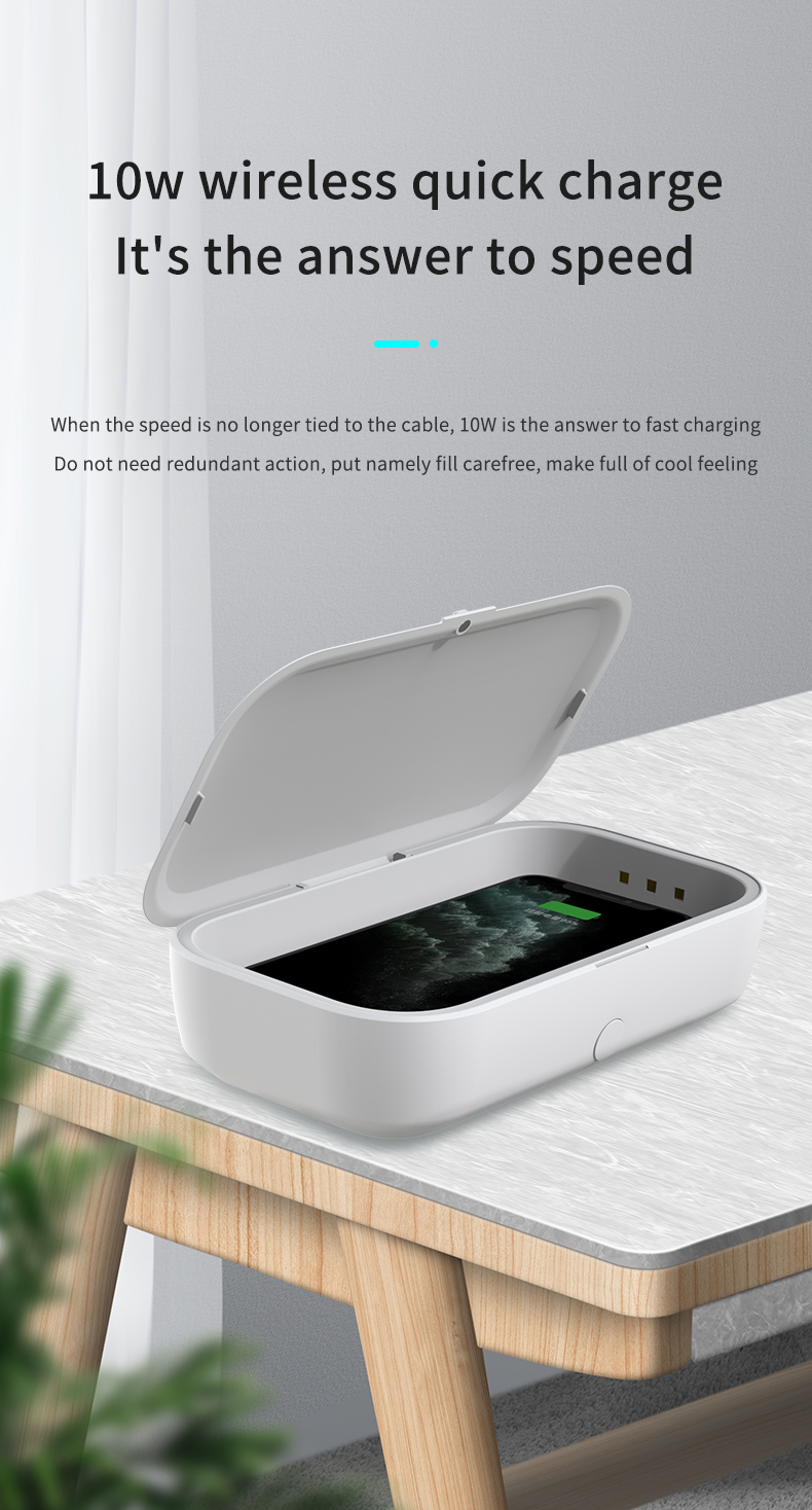 Popular LFX-168 UV Sterilizer Box Wireless Charger at home and abroad