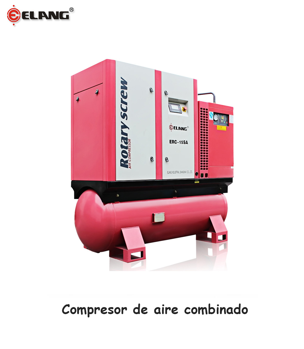 Compresor combinado con secador y tanque