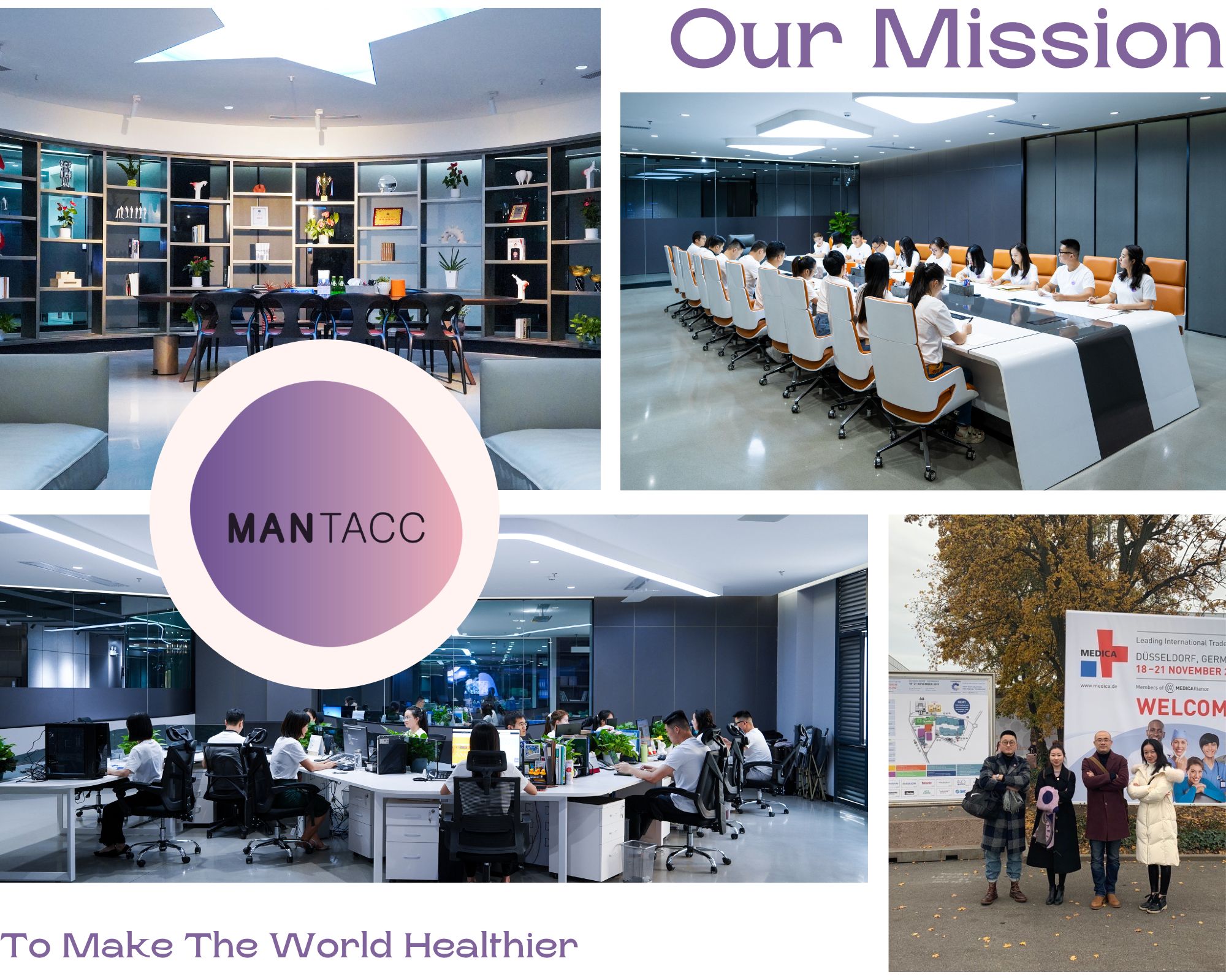 Mantacc mission is 'To Make The World Healthier'.