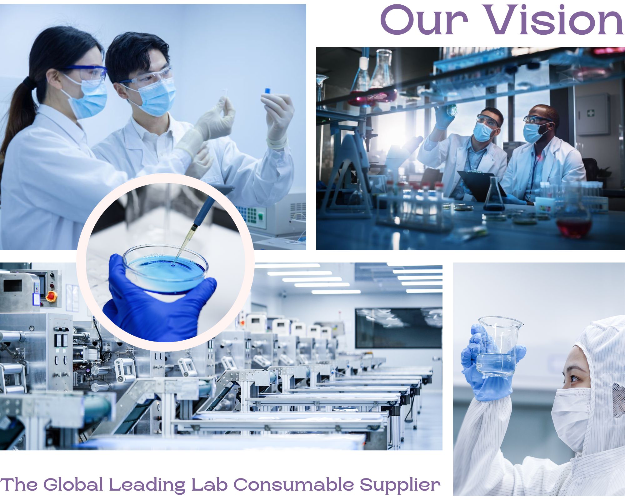 Mantacc vision is to be 'The Global Leading Lab Consumable Supplier'.