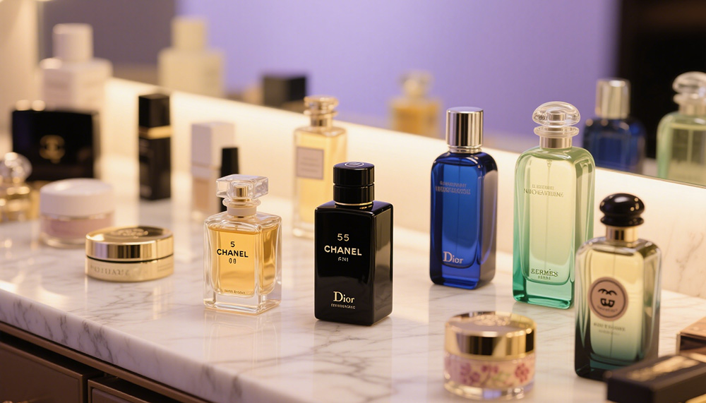 various brands of perfume