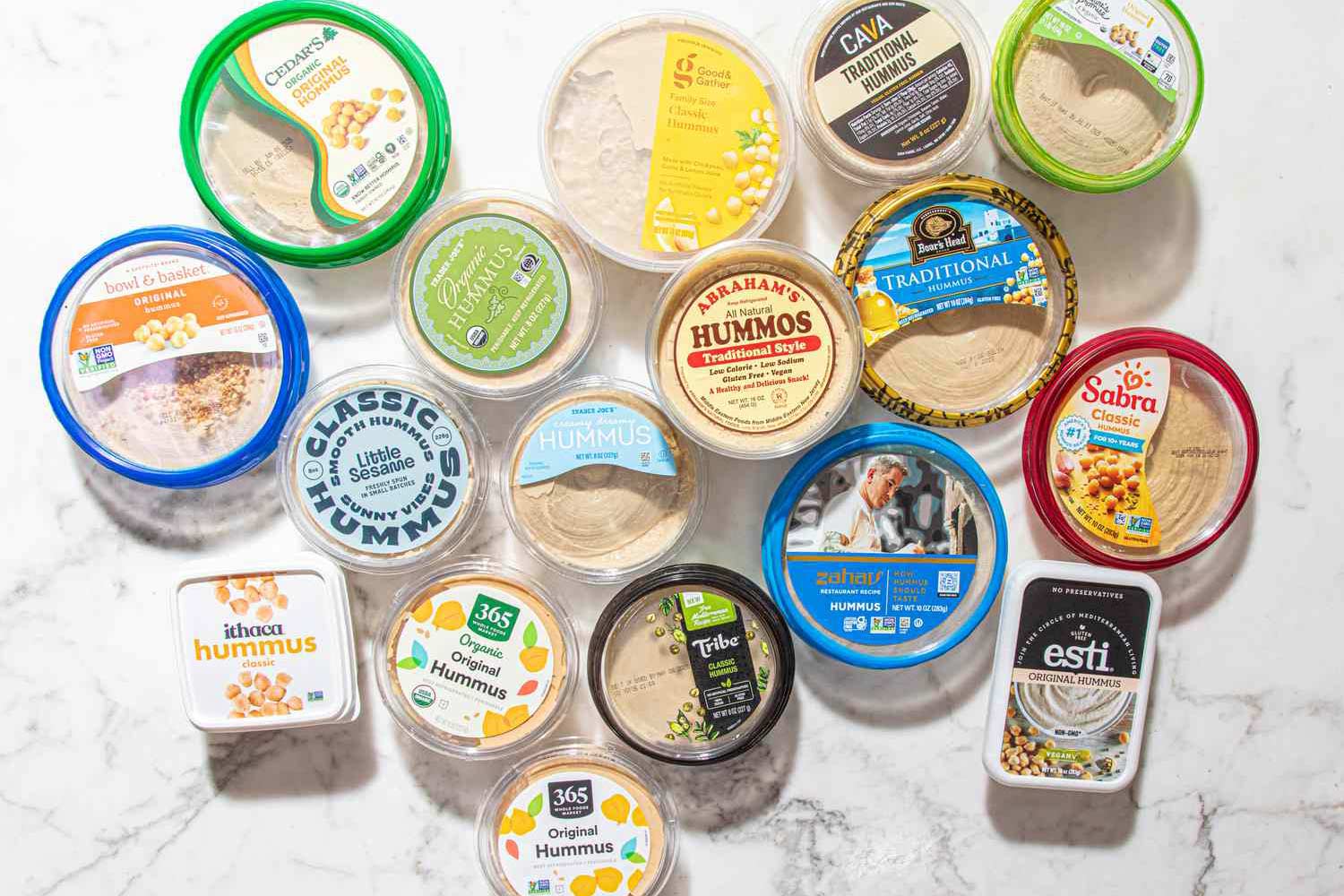 Various packaging options for hummus
