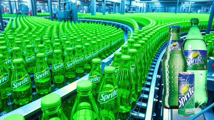 Beverage filling machine finished product display