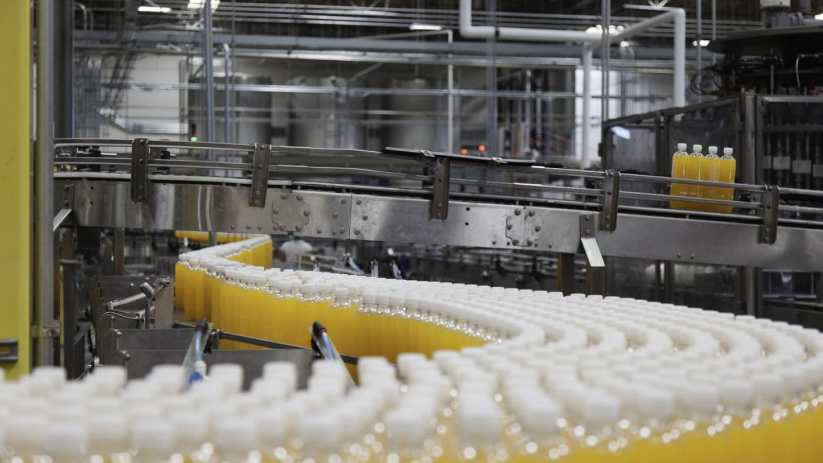 Overflow filling production line finished product