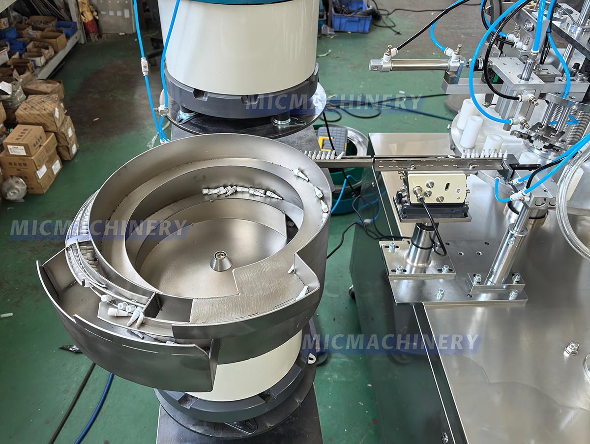 teeth whitening syringes filler lid sorting device