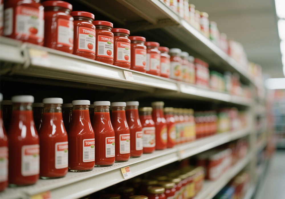 tomato sauce from the supermarket